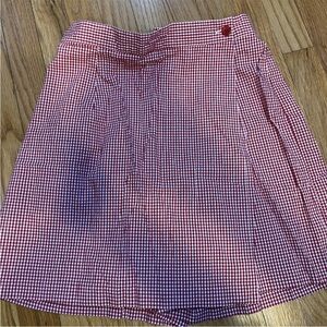 Briggs Red and White Checkered Skort 10 Petite